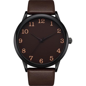 Classic Men's Quartz Watch with Leather Strap - Simple Dress Fashion